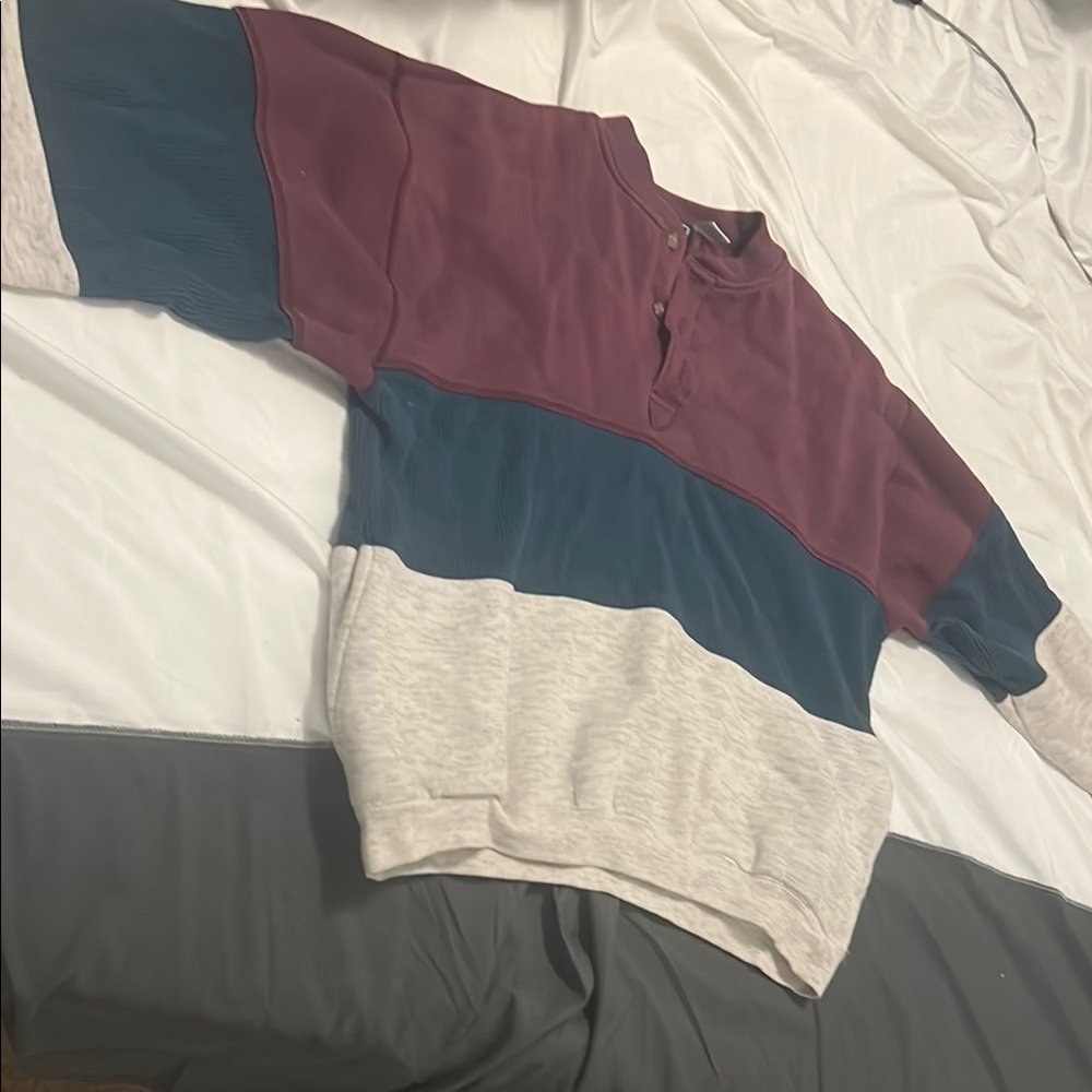 Men’s vintage colorblock sweater sz XL